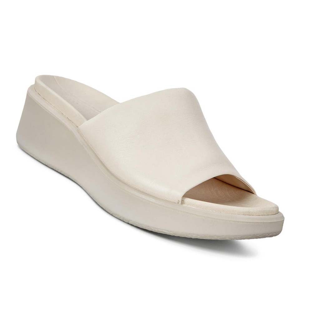 Women's Ecco Flowt Lx Wedge Sandals White | Canada 183SGL